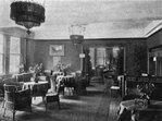 De tearoom in de afdeling Nederlands-Indië.
<br/>
'De Jaarbeurs'/Het Utrechts Archief/75749, 1921